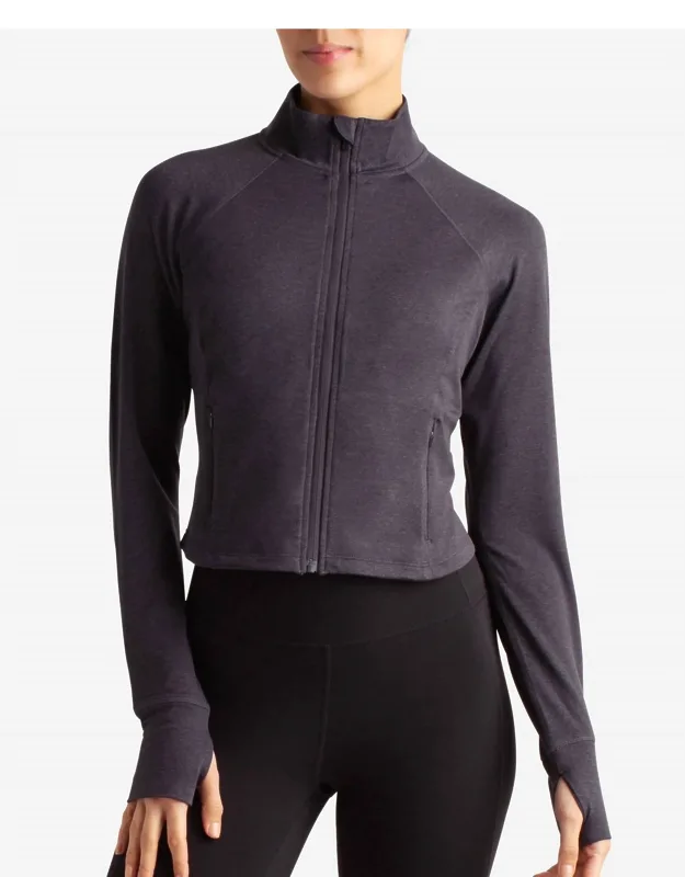 Cropped Melange Jacket