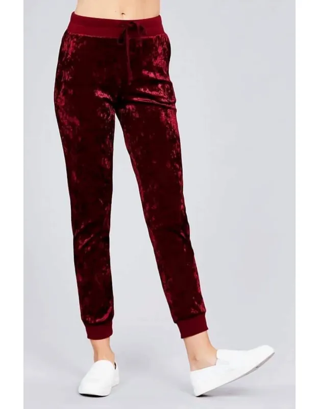 Crushed Velvet Joggers