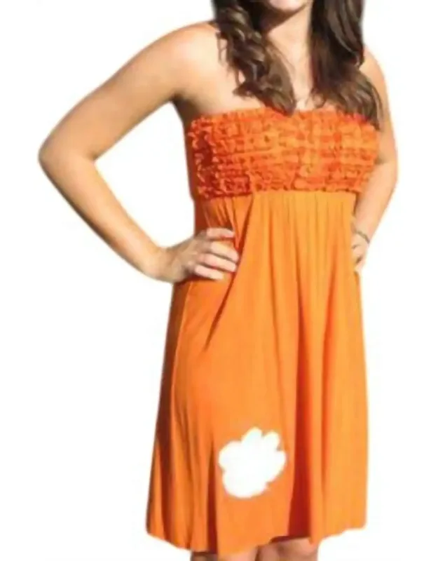 Auburn University Logo Ruffle Dress