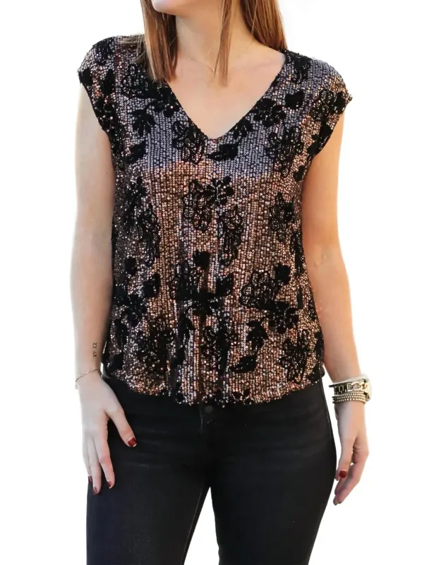 Yanis Sequin Top