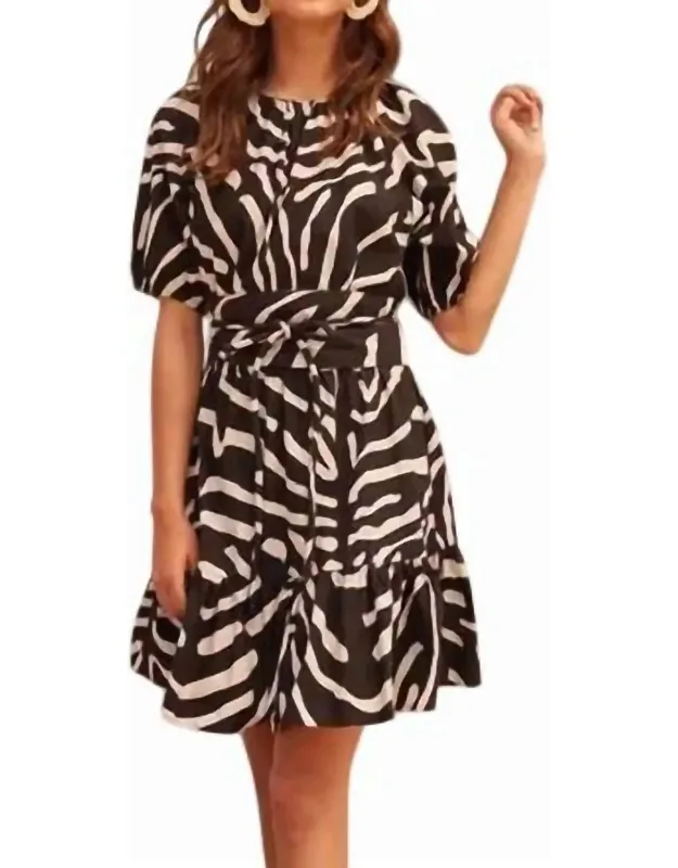 Crew Short Zebra Dress