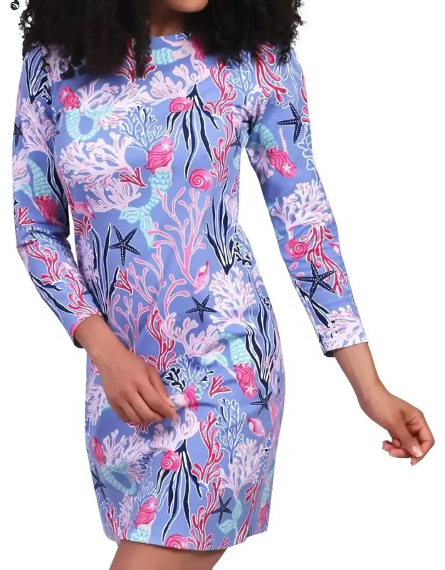 Under The Sea Mermaid Long Sleeve Dress