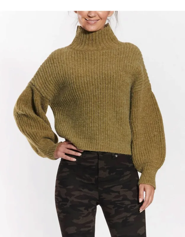 Moss Mock Neck Sweater
