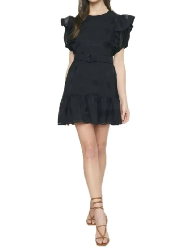 Belted Lace Dress