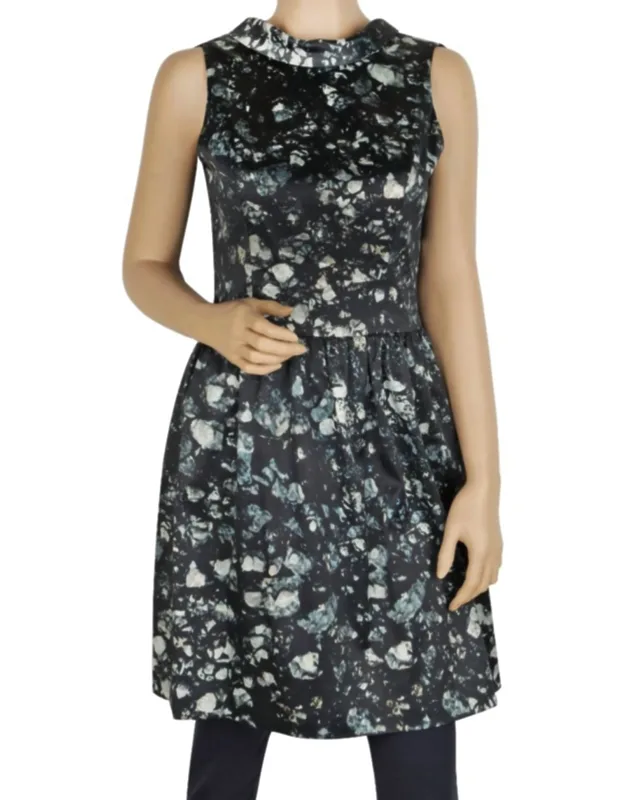Open Back Skirted Sleeveless Dress