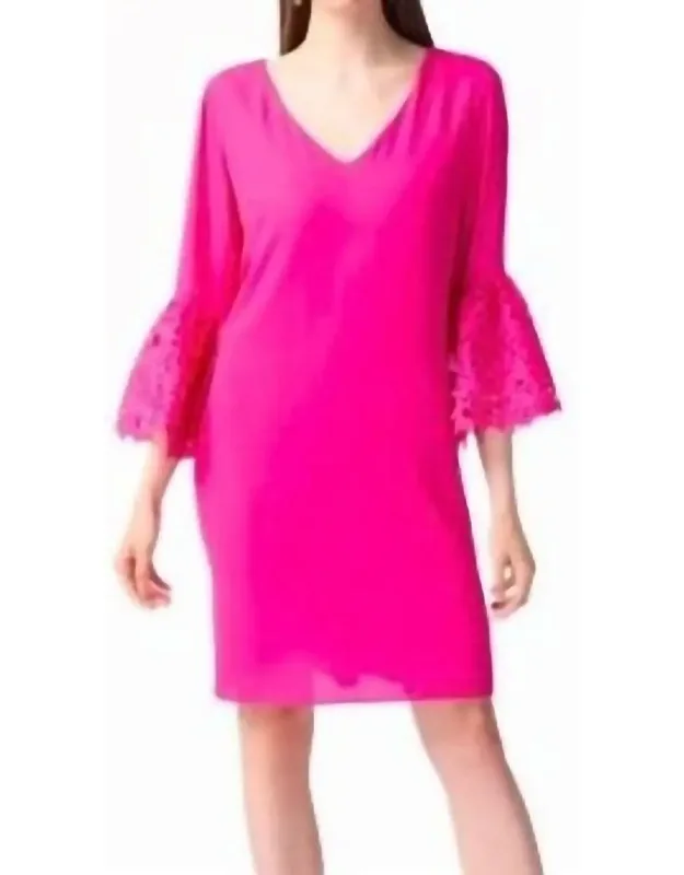 Lace Sleeve Mini Dress