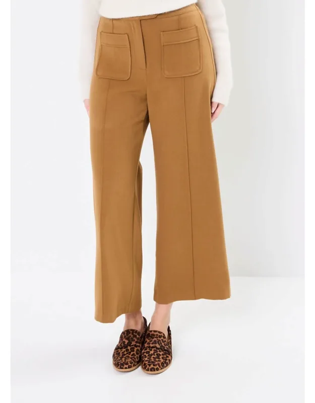Jerry Crop Trousers With Center Seams