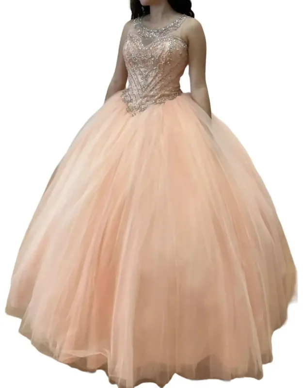 Sleeveless Quinceañera Dress