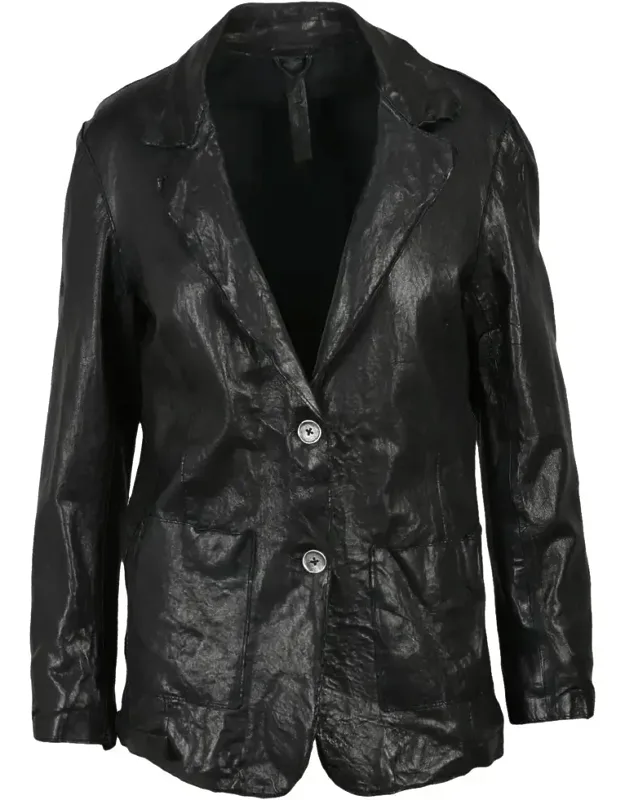 Leather Jacket With Buttons