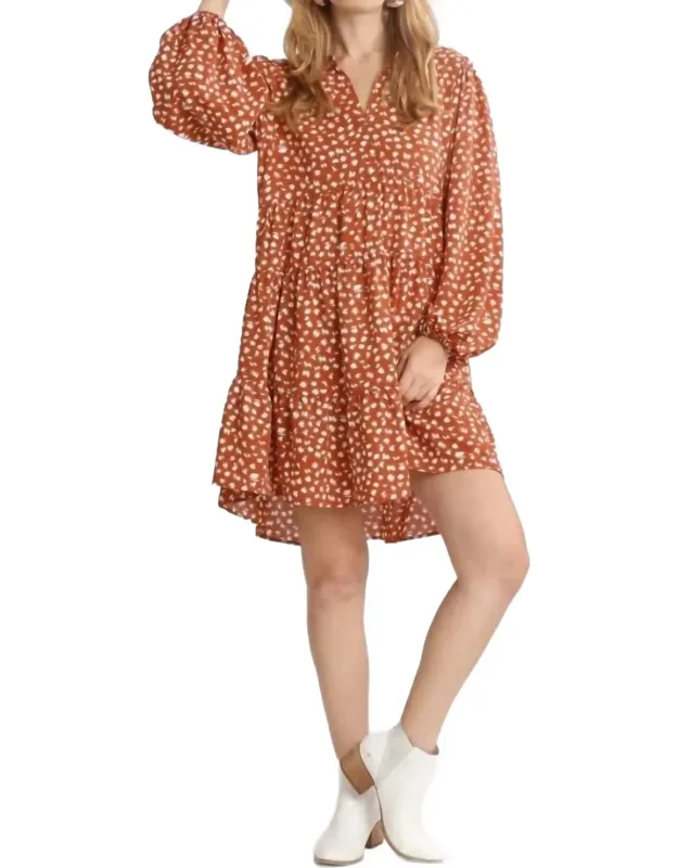 Rustic Dottie Mini Dress