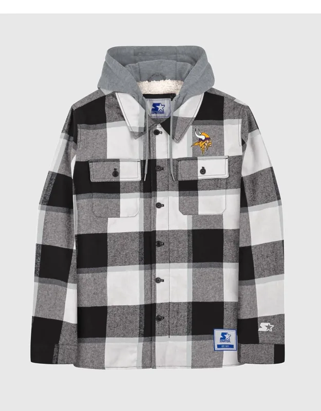 Plaid Sherpa Lined Jacket