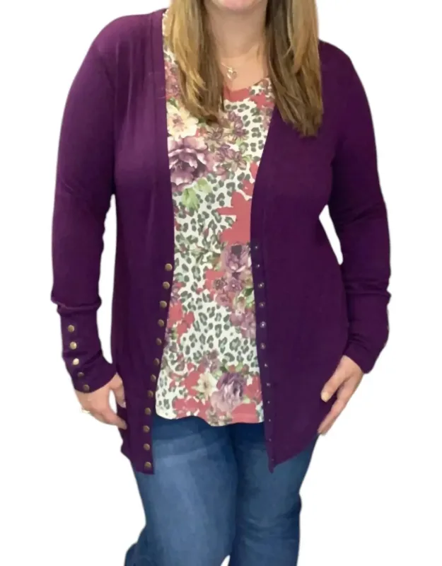 Holly Snap Cardigan
