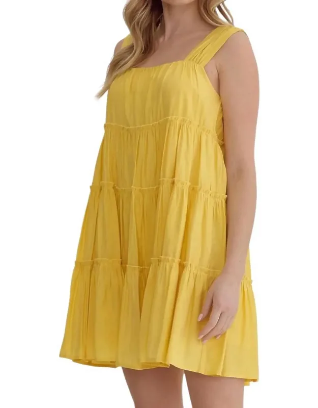 Square Neck Mini Dress
