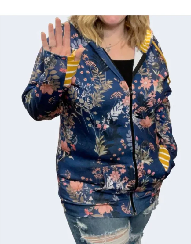 Floral Fullzip Hoodie