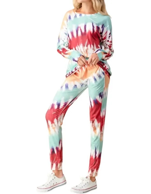 Ink Art Tie Dye Jogger Sets