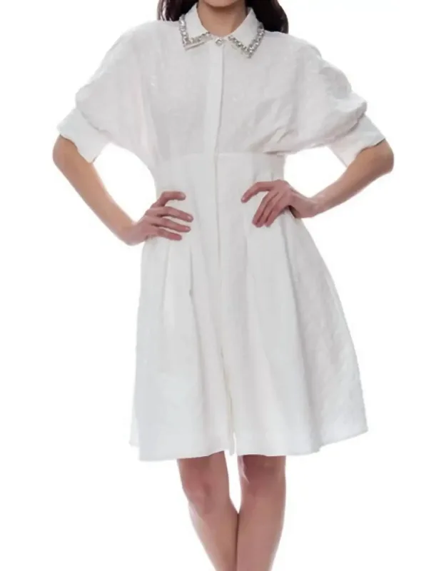 Diamond Button Down Dress
