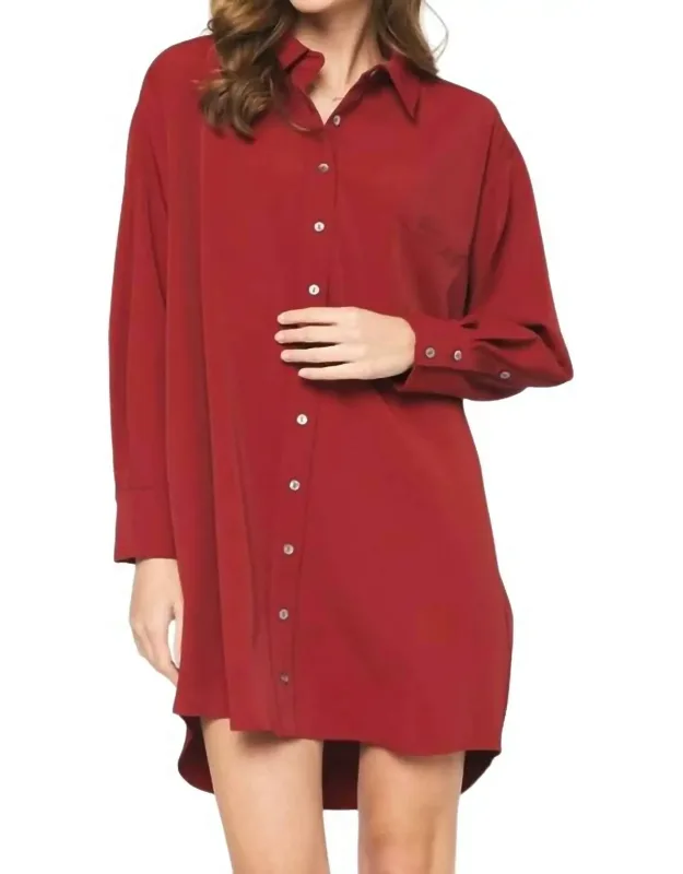 Long-sleeve Shirt Dress