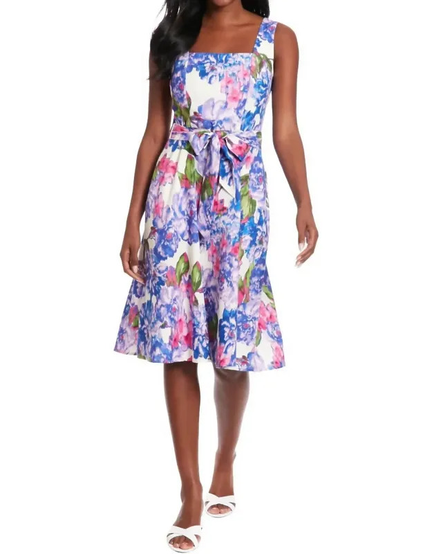 Floral Linen Dress