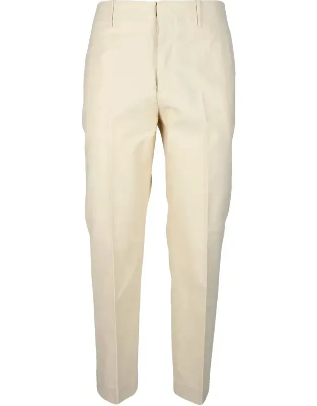 Tailored Trousers With Mid-rise Waist