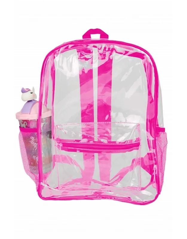 Outlined Clear Pvc Backpack