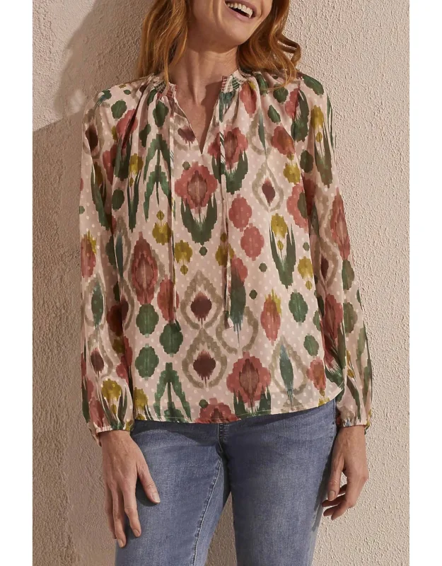 Flowy Swiss Dot Chiffon Blouse