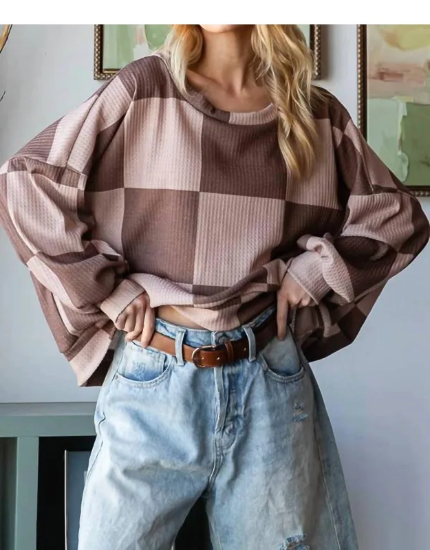 Checkered Sweatshirt