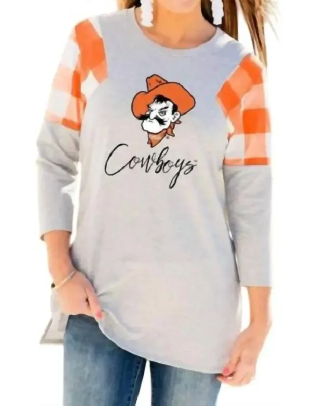 Oklahoma State University Get In Check Tunic