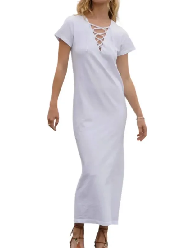 Belaire Lace Up Dress
