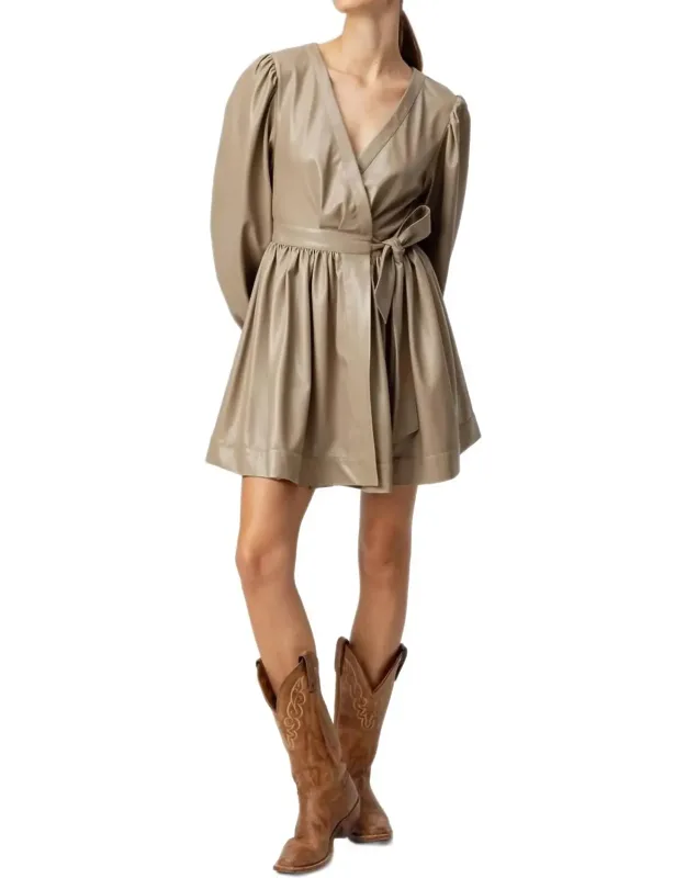 Vegan Leather Flora Dress