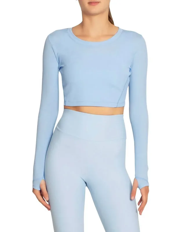 Cropped Active Long Sleeve Top
