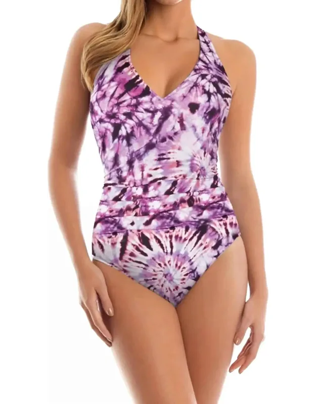 Good Vibes Strappy Back One Piece Swimsuit