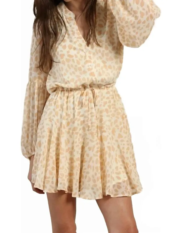 Long Puff Sleeve Dress