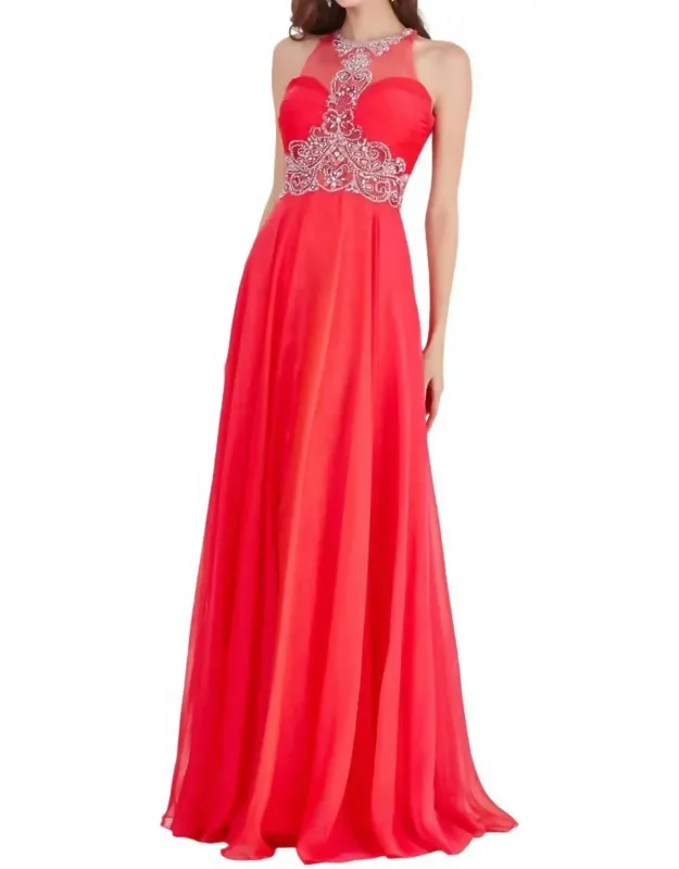 Chiffon Long Prom Dress