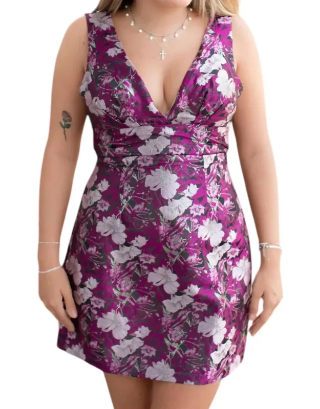 Floral Jacquard Dress