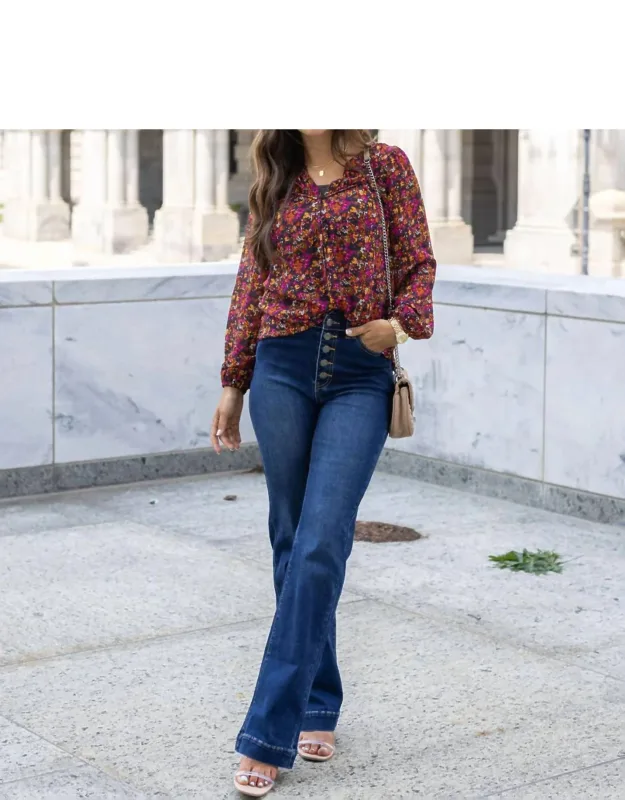 Autumn Eve Chiffon Top