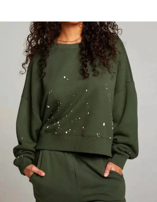 Splatter Paint Ombré Pullover