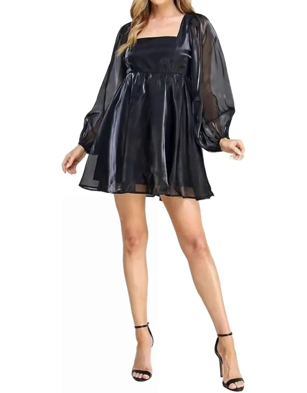 Long Sleeve Babydoll Dress