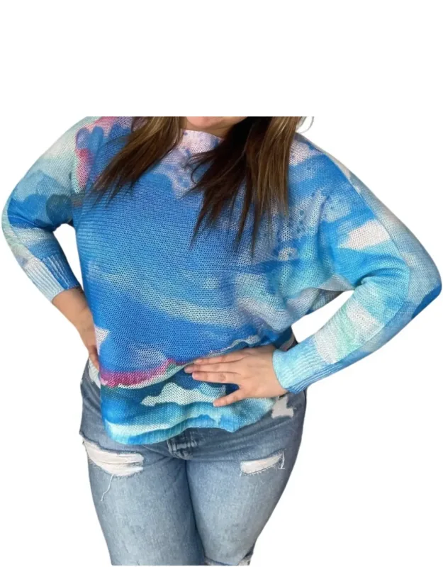 Shades Of The Tide Batwing Sweater