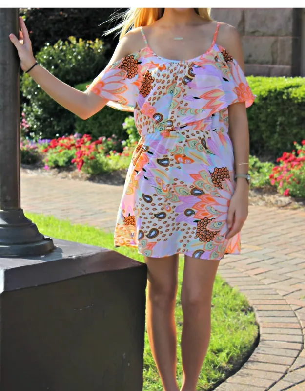 Floral Cape Dress
