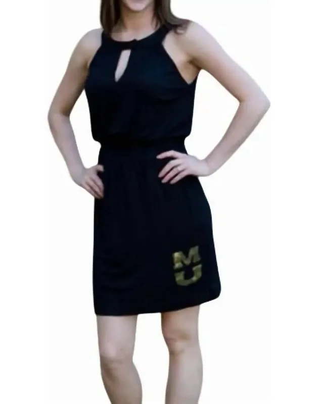 University Of Missouri Logo Halter Dress