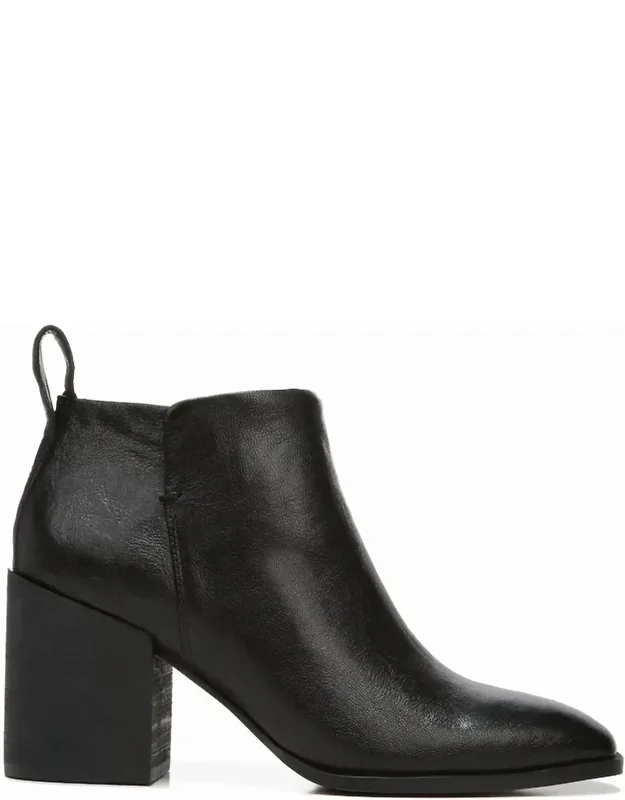 Distressed Leather Ankle Boots