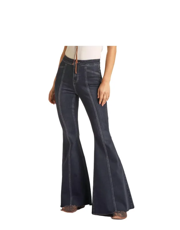 Front Seam Bargain Bell Flare Stretch Jeans