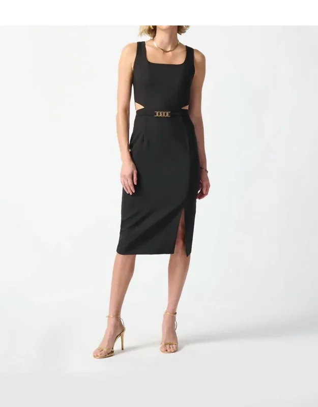 Twill Sheath Dress