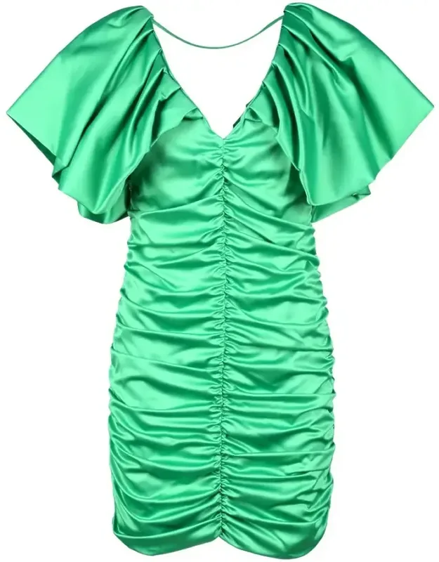 Mini Dress With Ruched Design