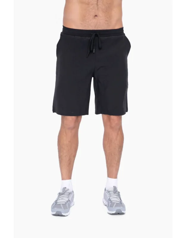 Active Drawstring Shorts With Zippered Pouch