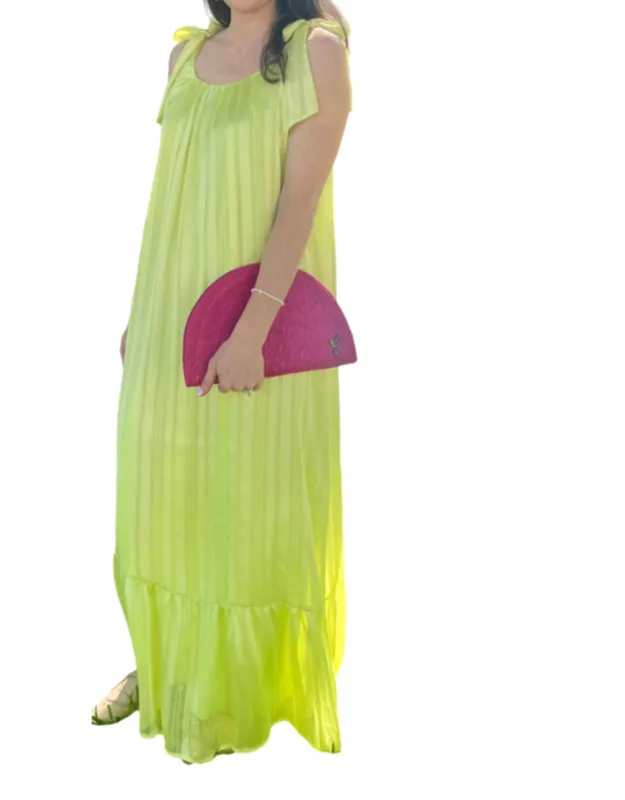 Tie Sleeve Maxi Dress