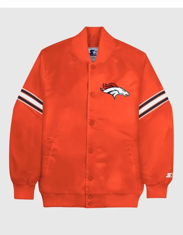 Denver Broncos Satin Full-snap Jacket