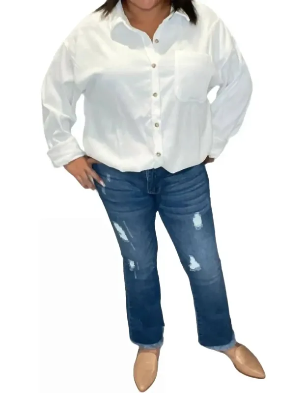 Mid Rise Ankle Flare Jeans