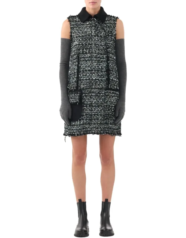 Tweed Mini Shift Dress