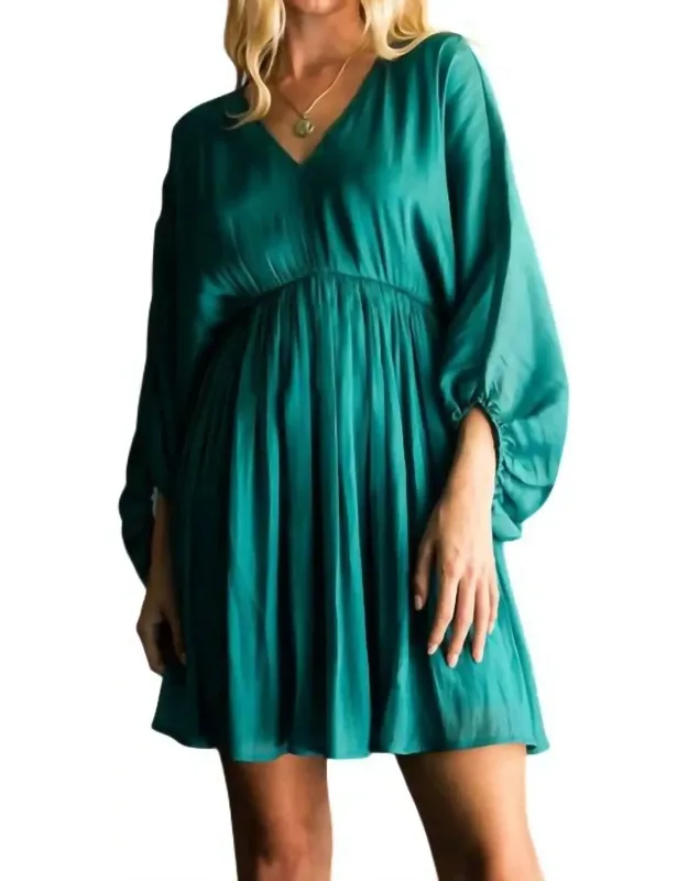 Metallic Shine Mini Dress